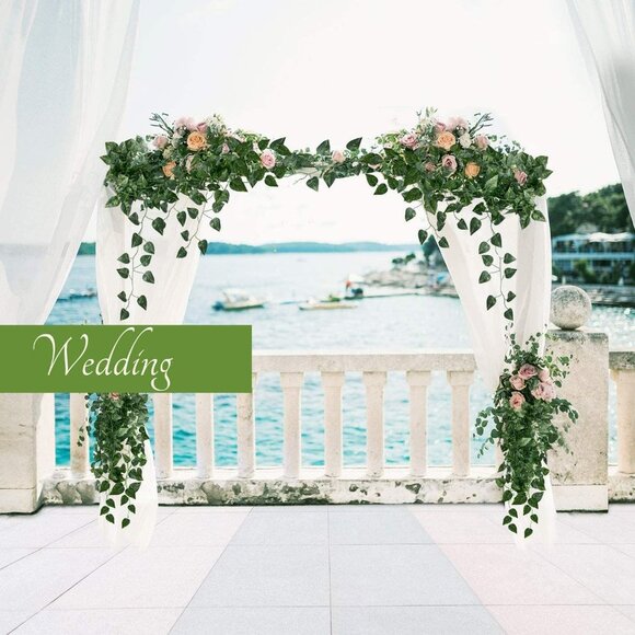 5 Packs Silk Artificial Ivy Vines Leaf Garland Plants Flowers - Picture 1 of 7